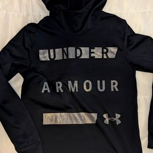 UA black/silver women's hooded Small sweatshirt